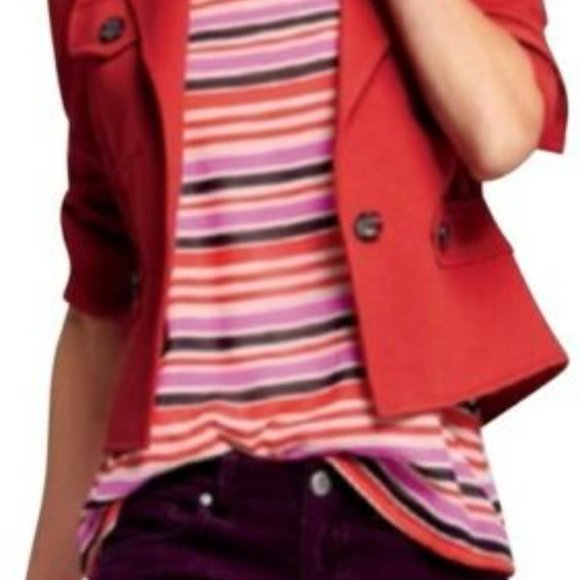 CAbi The Little Red Blazer Jacket Crimson HW9897 - Picture 6 of 10